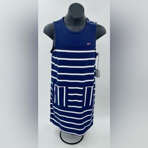 Vineyard Vines X Target Striped Blue & White Sleeveless Tank Dress Girls L 10/12